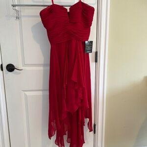 Gorgeous Arden B red flowing tiered dress, M. NWT
